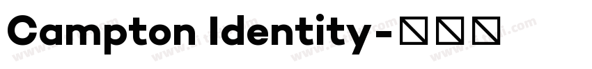 Campton Identity字体转换